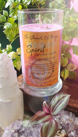 Large Spirit Candle Sandalwood and Geranium